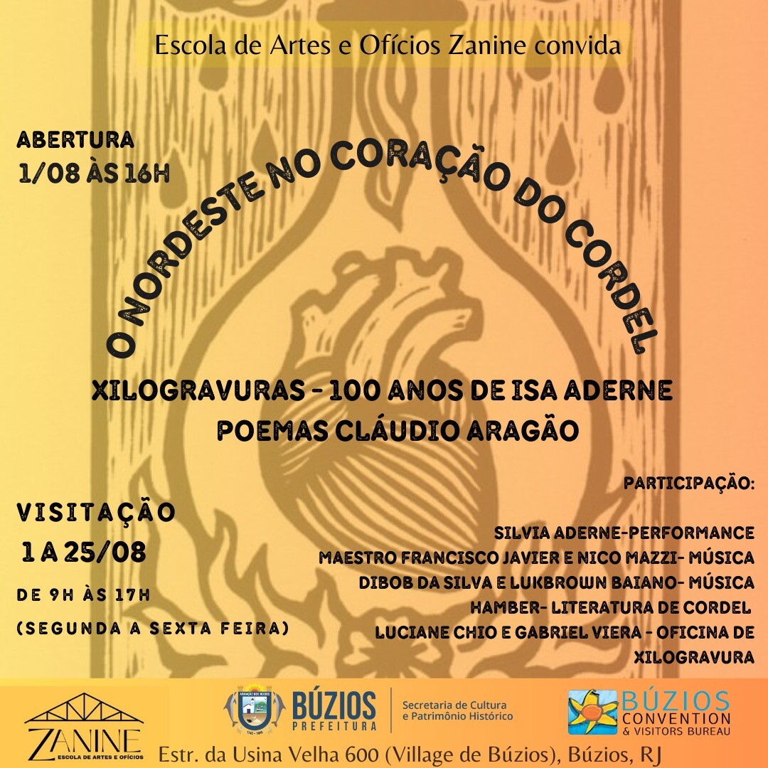 Escola de Artes e Ofício Zanine receberá exposição O Nordeste No Coração Do Cordel