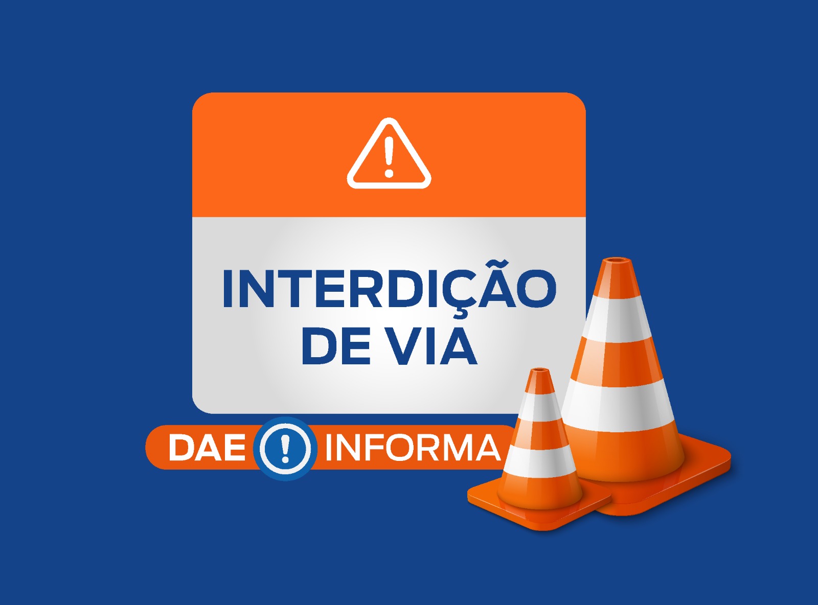 DAE interdita rua São Bento, nesta quinta-feira (12)
