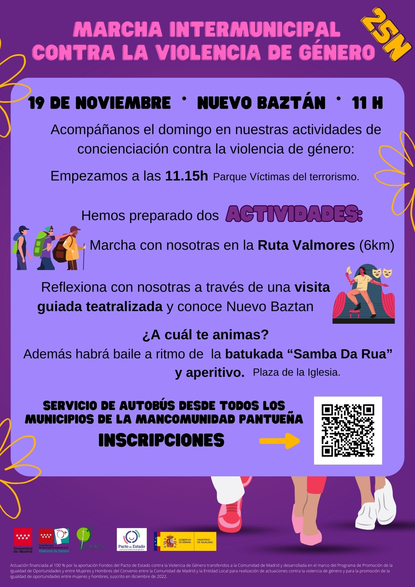 Marcha contra la Violencia de Género en Nuevo Baztán